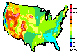 USA Heat flow map