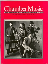 BL Lacerta on the cover of Chamber Music America,David Anderson, Bob Price, Kim Corbet, Tom Green